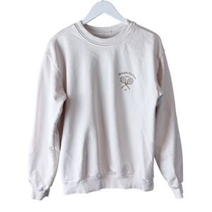Morgan Stewart Sport Crew Neck Sweatshirt‎ Pink Sz M